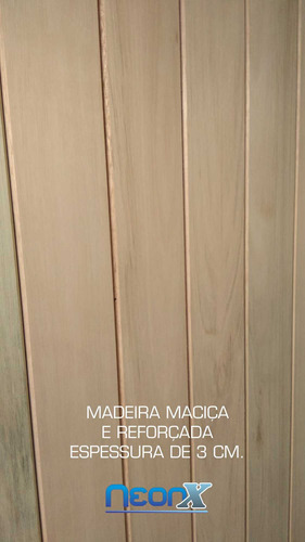 Porta Externa 210x80 Maciça Mexicana Lambri Eucalipto Neonx