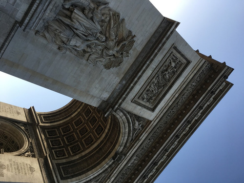 Cuadro 56-arc De Triomphe-paris-13 20x32 C/marco De Madera