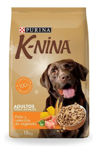  Alimento Para Perro K-nina Adulto Pollo Y Vegetales 18kg  