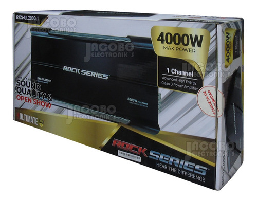 Imagen 4 de 7 de Amplificador Rock Series Ultimate Clase D Rks-ul2000.1 4000w