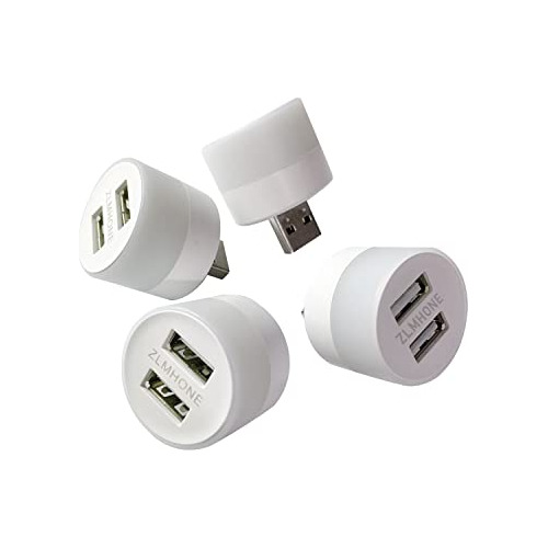 Lámpara Led Usb, Mini Adaptador De Cargador Usb Teléf...