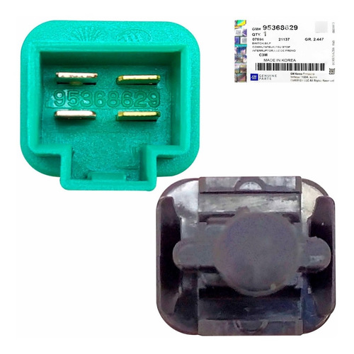Imagen 6 de 10 de Valvula Pedal Freno Optra Limited Tapa Negra Original