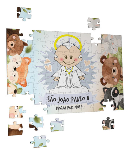 Quebra Cabeça São Paulo Ll 90 Peças Catolico Infantil