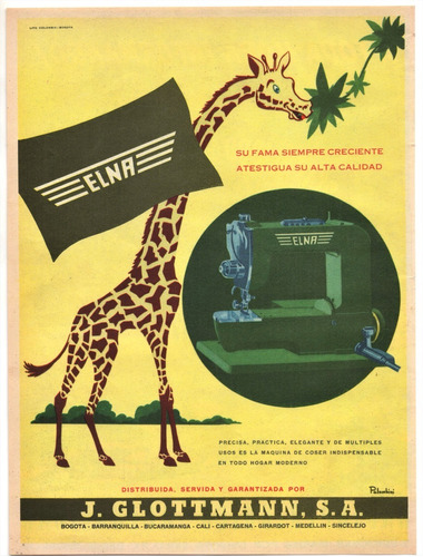 J. Glottmann Y Emisora Siglo X X Aviso Publicitario De 1950