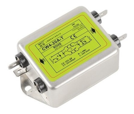 Filtro De Linha Industrial Supressor De Emi Rfi 20a