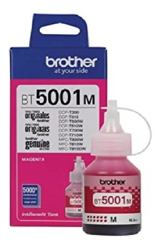 Botella Tinta Brother Bt5001m Magenta Original