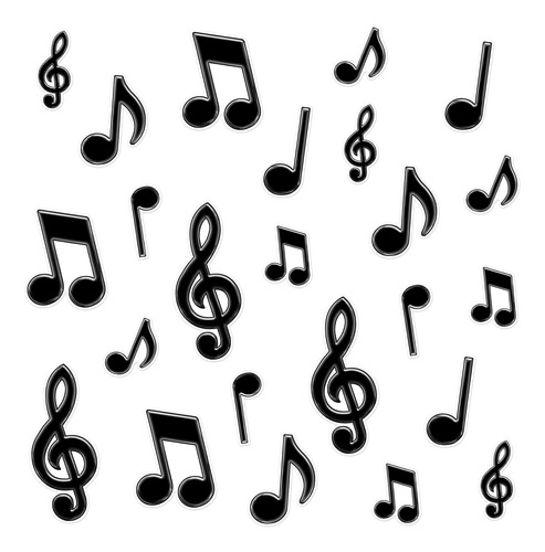 Notas Musicales Peel 'n Place 3 Hojas, 30,5 X 43,1 Cm, ...