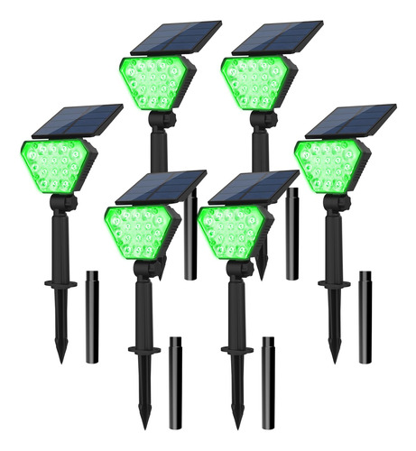 T-sun Focos Solares De 16 Luces Led Solares Para Exteriores,