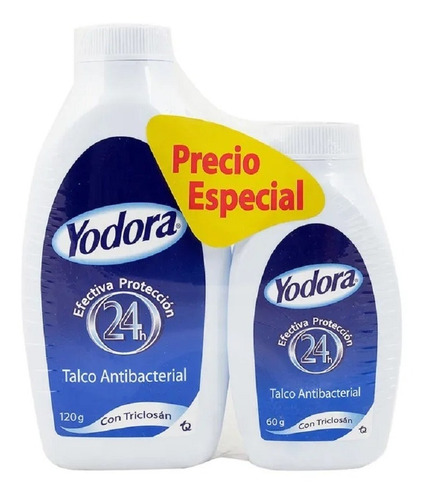 Talco Yodora X 120 Gratis 60 Gr - g a $49