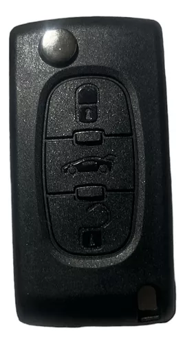 Carcasa Llave De Contacto Peugeot 307 Logo Negro B09