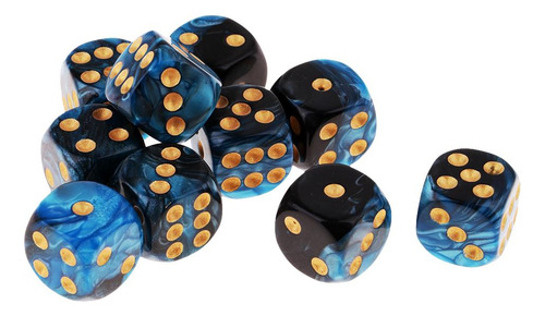 20 Piezas Resina Seis Lados Cuadrado Opaco D6 16mm Estándar