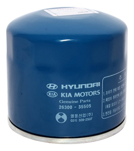 Filtro Aceite Para Kia Cerato 1500 Alpha G4ec Mpi D 1.5 2004