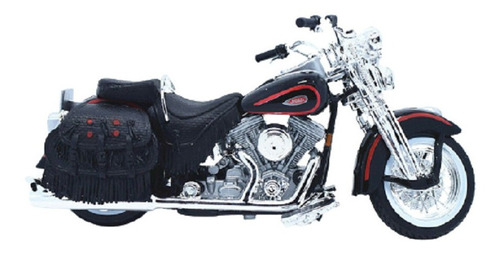 Maisto Harley 1998 Pisos Heritage Springer Negro 1/18 [u]