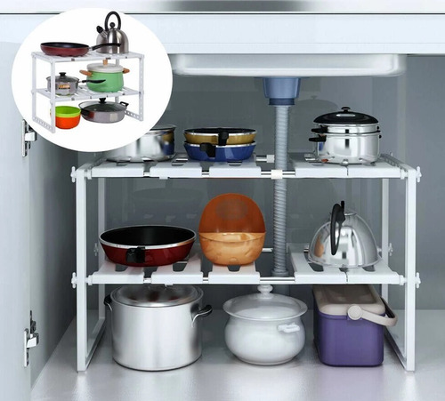 Estante Organizador De Cocina Multifuncional Extensible