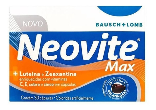 Neovite Max Com 30 Cápsulas Gelatinosas