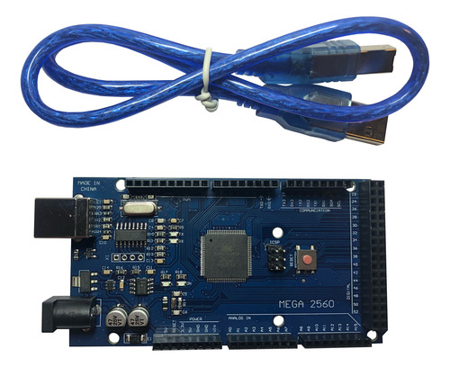 Placa Compatível Arduino Mega 2560 R3 Mega2560 Ch340 C/cabo