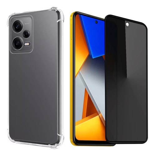 Kit Capa Case Xiaomi Poco X5 Pro + Pelicula Privacidade