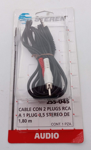 Imagen 2 de 3 de Lote De 4 Cables De Audio Auxiliar Plug 3.5 A Rca