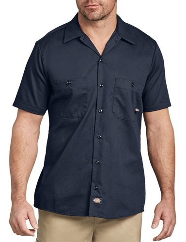 Dickies Ls307 Camisa Industrial Manga Corta 100% Algodón