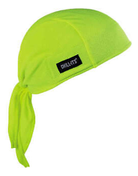 Chill-its By Ergodyne 6615 Dew Rag,lime,universal Ggh