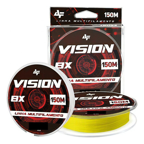 Linha Multifilamento Vision X8 150m Albatroz - Yellow 0,23mm