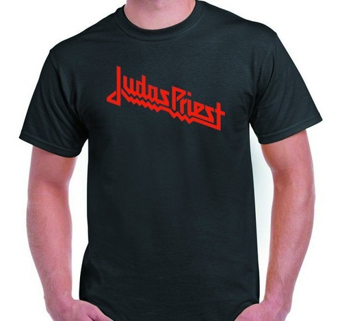 Remera Judas Priest Algodon Peinado