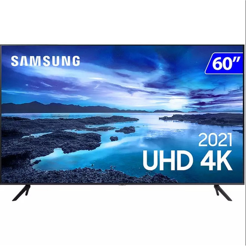 Imagem 1 de 4 de Smart Tv 60 Polegadas 4k Wifi Tizen Crystal Uhd Samsung