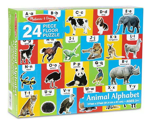 Puzzle Alfabeto Y Animales - 24 Piezas