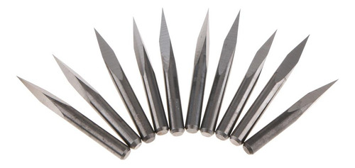 J 10 Piezas Bits De Grabado De Acero De Tungsteno Adecuado