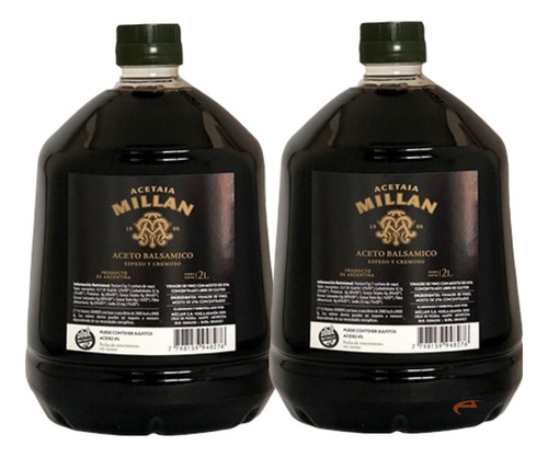 Aceto Balsamico Millan Laur 2 Litros X2unid 