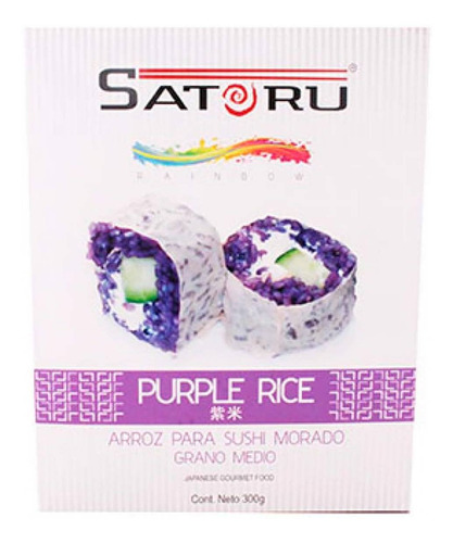 Imagen 1 de 1 de Arroz Japonés Morado Para Sushi Satoru Sin Sabor Añadido 250g