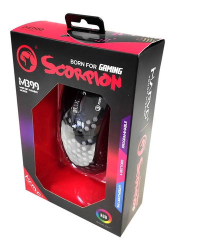 Gratis!!! Mouse Marvo M399 Scorpion Rgb 6400 Dpi 6 Botones