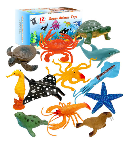 Keciabo Juguetes De Animales Del Mar Del Oceano, Paquete De