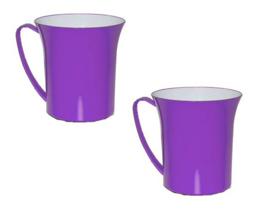 Taza/jarrito Mug Duo Bicolor C/asa Art 5114 X 2u Colombraro