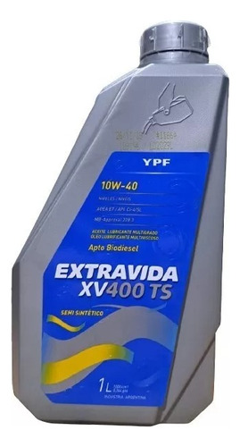 Extravida Xv 400 Ts 10w40 1 Lts Ypf