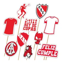 Comprar Topper Pincho Cupcake Muffins Torta X10u Independiente Rojo Independiente