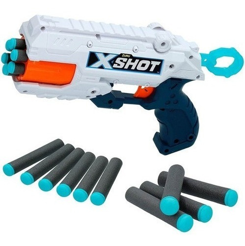 Imagen 3 de 9 de Pistola Dardos X-shot Reflex Tambor Gira Pce 36116 Bigshop