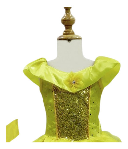 Disfraz De Bella Vestido Princesa De La Bella Talla 4 A 16