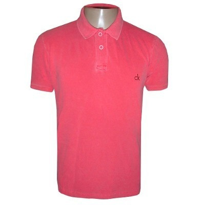 Camisa Calvin Klein Gola Polo Camiseta Rosa Pink