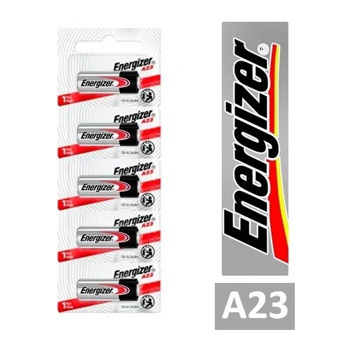 Pack 5 Pila A23 Energizer Alcalina Batería 12v 23a Tira 5 Un