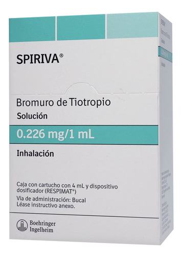 Spiriva Respimat Solución Para Inhalación 0,226 Mg/ml, 1 Cartucho 4 Ml