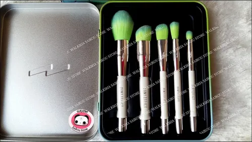 Increible Set X 5 Brochas Pony Effect Magneticos Verde/celes