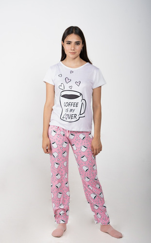 Pijama De Muje De Coffe , Pantalon Y Blusa