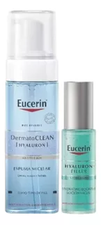 Combo Eucerin Dermatoclean Espuma + Gel Hydrating Booster