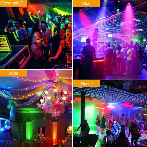 Cañon De Leds Rgb Audioritmico Dmx Multicolor Control Remoto