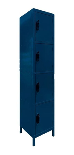 Locker Metálico Armado Fácil 4 Puertas Con Cerradura.