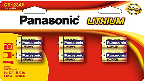 Batería De Cámara De Litio Panasonic Cr-123a Paquete De 6 Ba