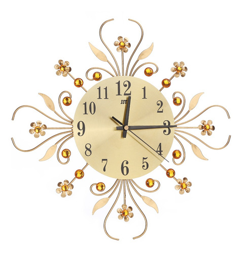 Imagen 1 de 9 de Reloj De Pared Grande Decorativo 3d De Hierro De Arte Modern