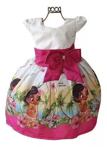 Vestido Moana Baby Super Luxinho