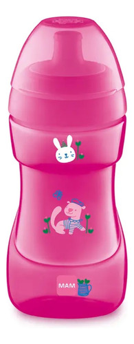 Vaso Antiderrame Mam Sport - 12 Meses, Rosado